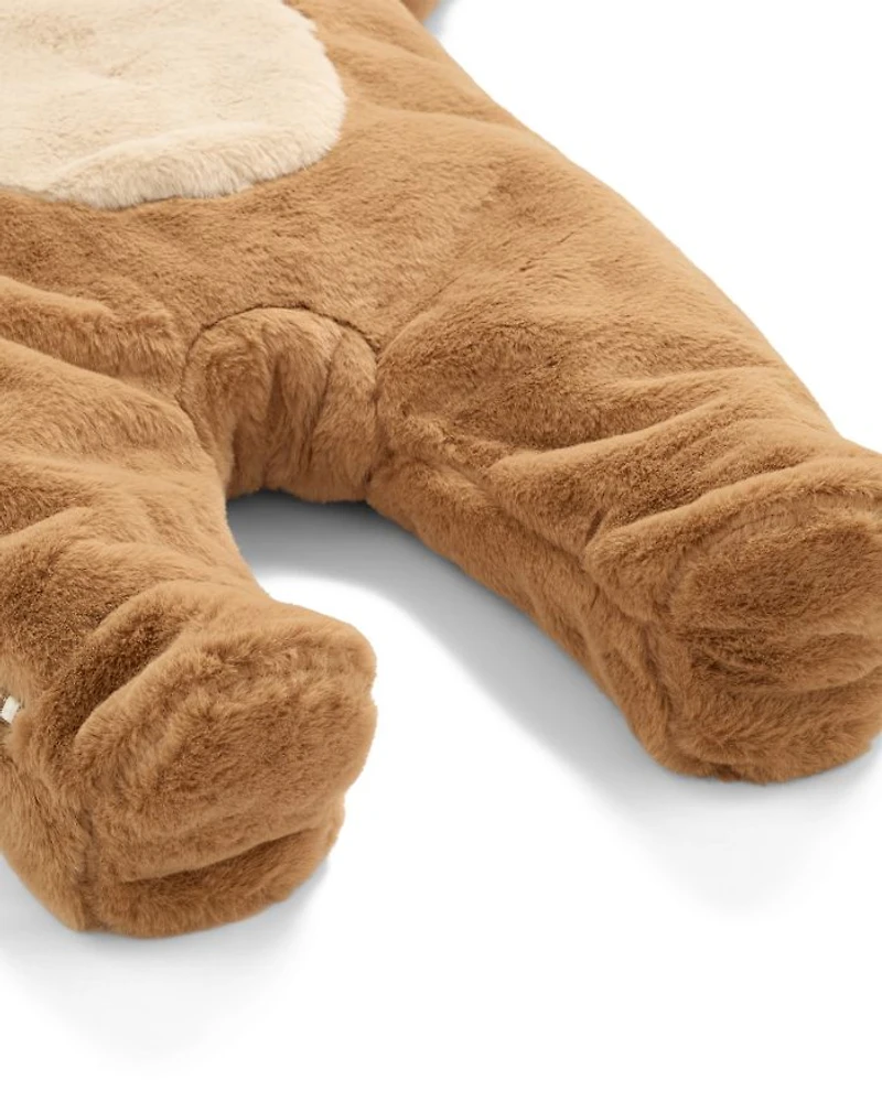 Unisex Faux Fur Lion Coverall - Baby