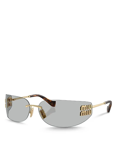 Miu Rectangle Sunglasses, 75mm
