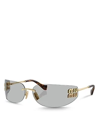 Miu Rectangle Sunglasses, 75mm