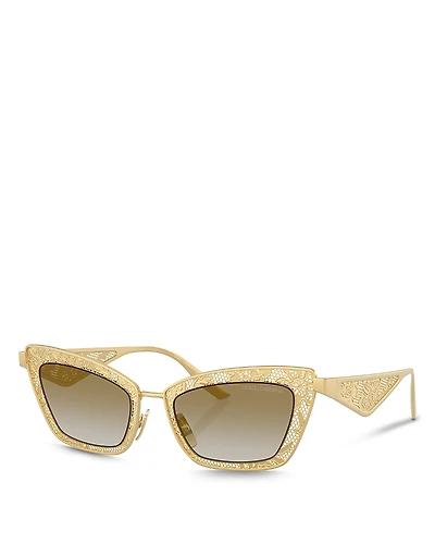 Dolce & Gabbana Lace Cat Eye Sunglasses, 51mm