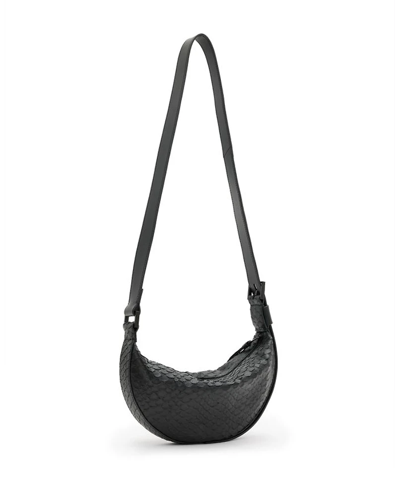 Half Moon Leather Crossbody