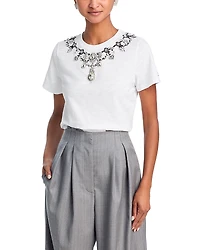 Cinq a Sept Applique Jewelry Tee