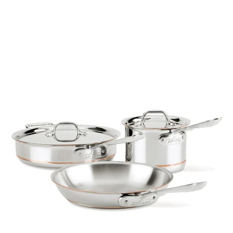 Copper Core 5 Ply Bonded 5 Piece Cookware Set