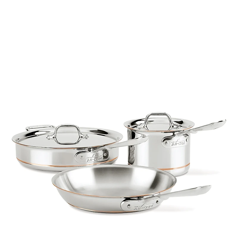 All-Clad Copper Core 5 Ply Bonded 5 Piece Cookware Set