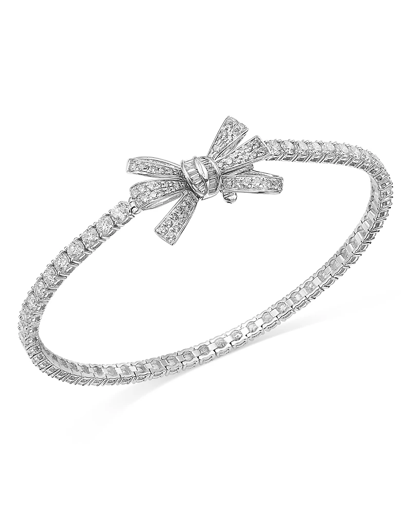Bloomingdale's Fine Collection Diamond Bow Tennis Bracelet