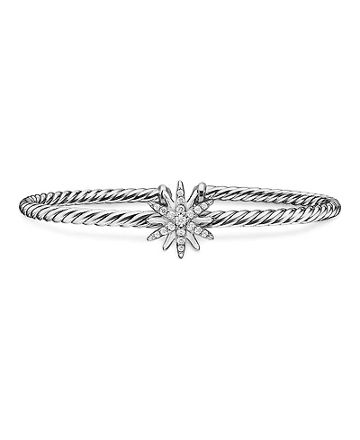 David Yurman Starburst Center Station Bracelet with Pave Diamonds