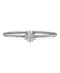 David Yurman Starburst Center Station Bracelet with Pave Diamonds