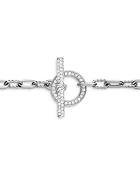 DY Madison® Toggle Chain Bracelet Sterling Silver with Diamonds