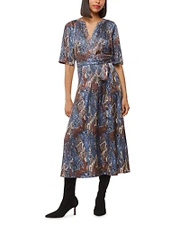 Whistles Marlow Dashed Spot Print Dress