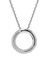 Dextera Pavé Pendant Necklace, 19.75"