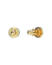 Una Crystal Halo Stud Earrings in Gold Tone