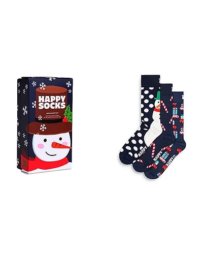 Happy Socks Holiday Socks Gift Set, Pack of 3