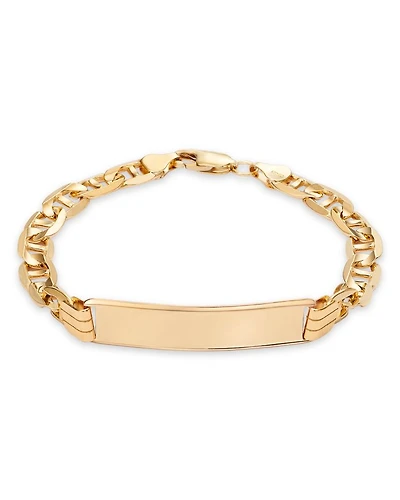 Anchor ID Bracelet in 14K Yellow Gold