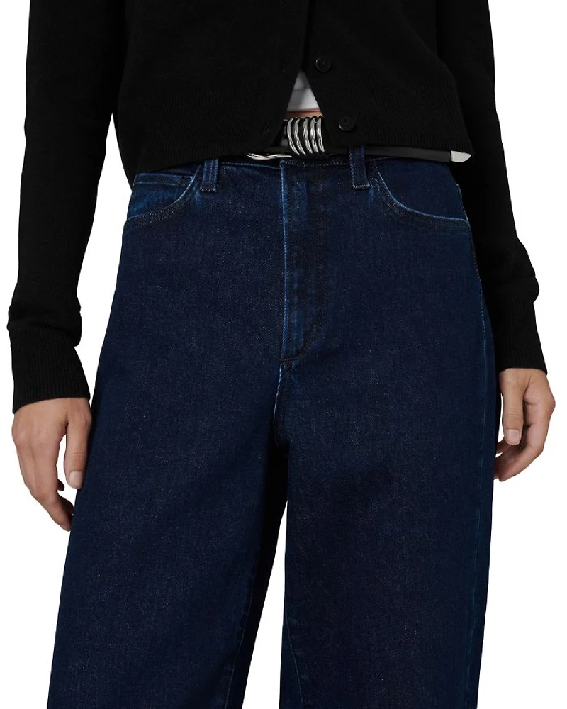 The Mia Petite Wide Leg High Rise Jeans Cinema