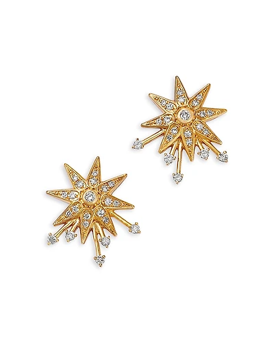 Bloomingdale's Fine Collection Diamond Starburst Drop Earrings