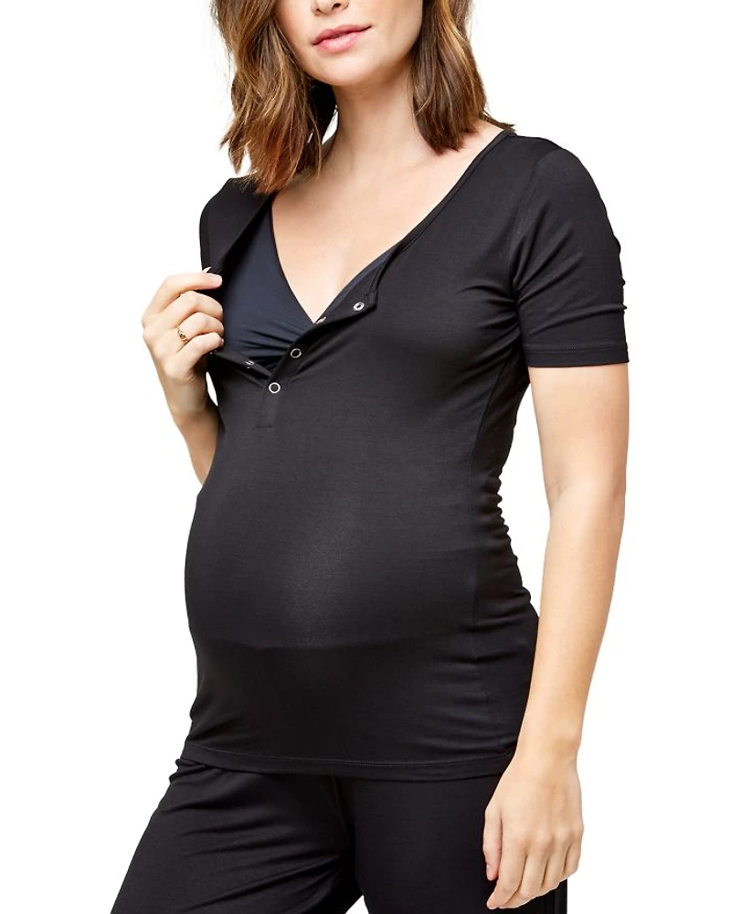 Rhys Nursing Maternity Pajama Top