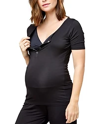 Rhys Nursing Maternity Pajama Top
