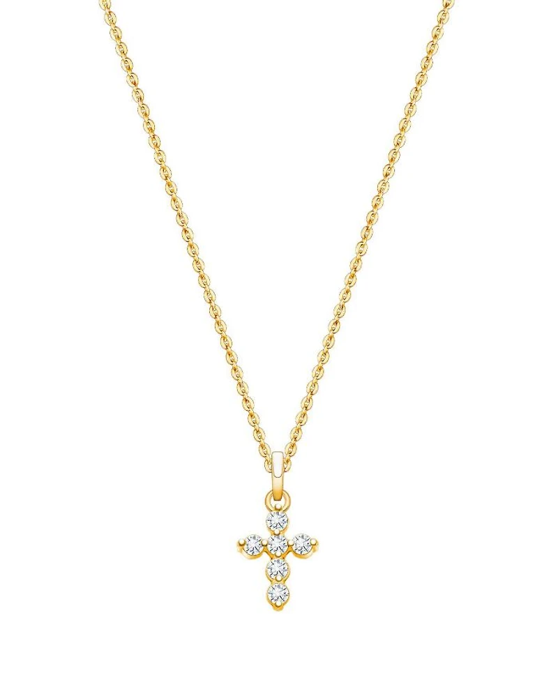 Children's 14K Glory and Grace Cross 12-14" Necklace