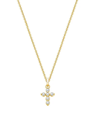 Children's 14K Glory and Grace Cross 12-14" Necklace