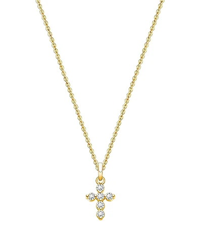 Tiny Blessings Children's 14K Glory and Grace Cross 12-14 Necklace