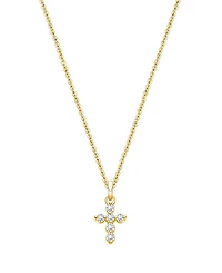 Tiny Blessings Children's 14K Glory and Grace Cross 12-14 Necklace