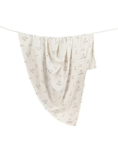 Crane Baby Bunny Single Swaddle Blanket
