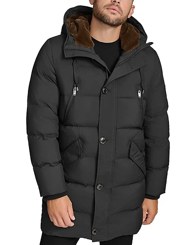 Andrew Marc Redcliffe Faux Fur Trim Down Parka