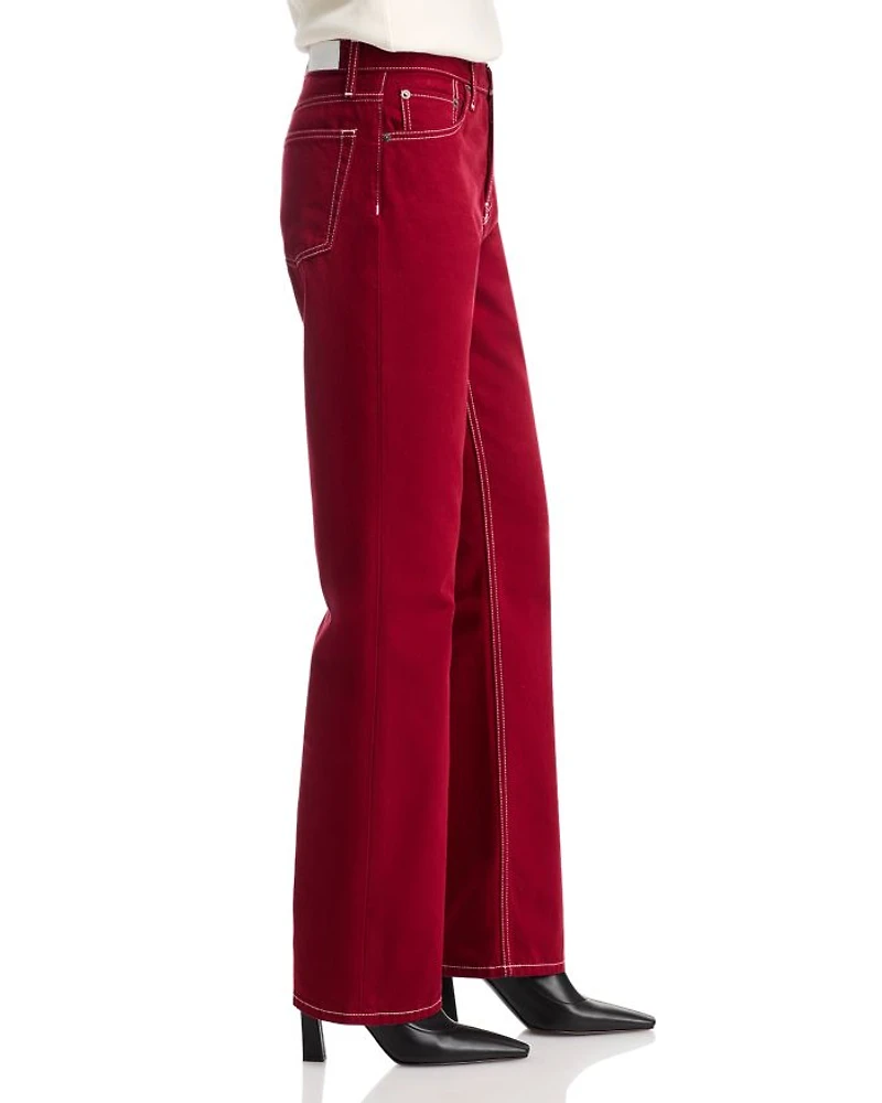 The Standard High Rise Straight Jeans Currant