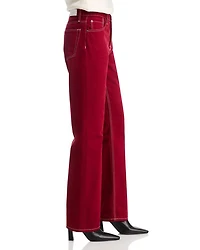 The Standard High Rise Straight Jeans Currant