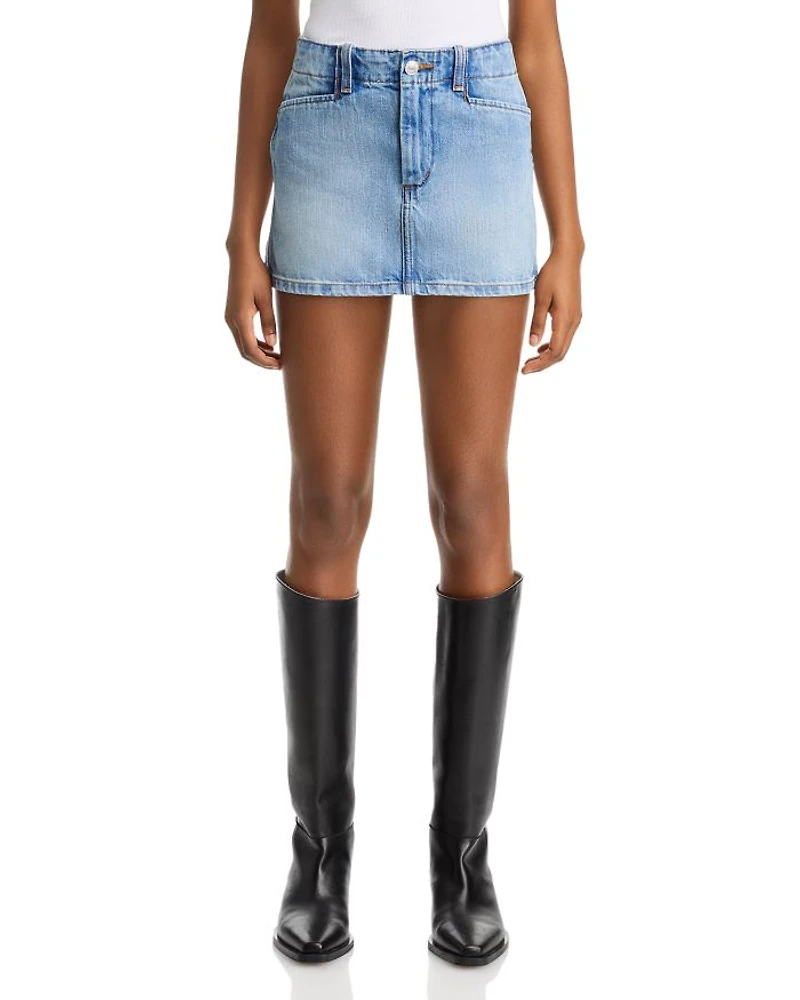 The Slacker Denim Mini Skirt