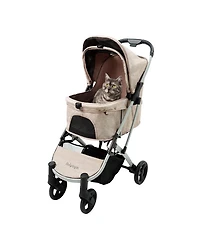 Evolution Speedy Fold Pet Buggy, Best Foldable Dog-Cat Pet Stroller, 4-Wheel Medium Dog Buggy