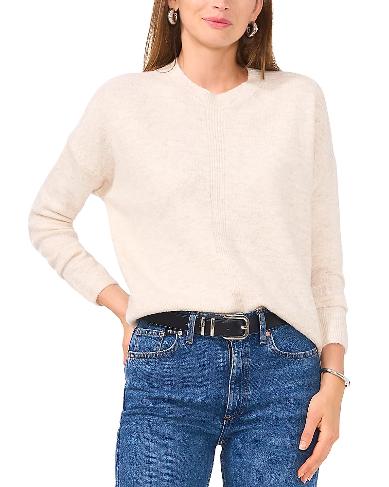Vince Camuto Center Seam Crewneck Sweater