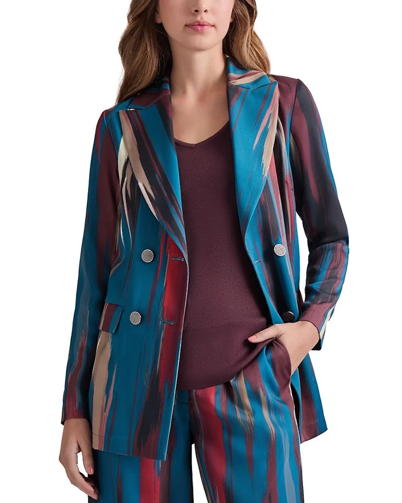 Double Breasted Brushstroke Blazer