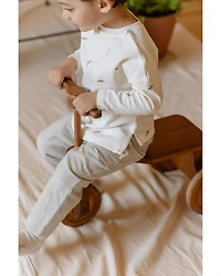 Unisex Drop Shoulder Long Sleeve Top - Baby, Little Kid