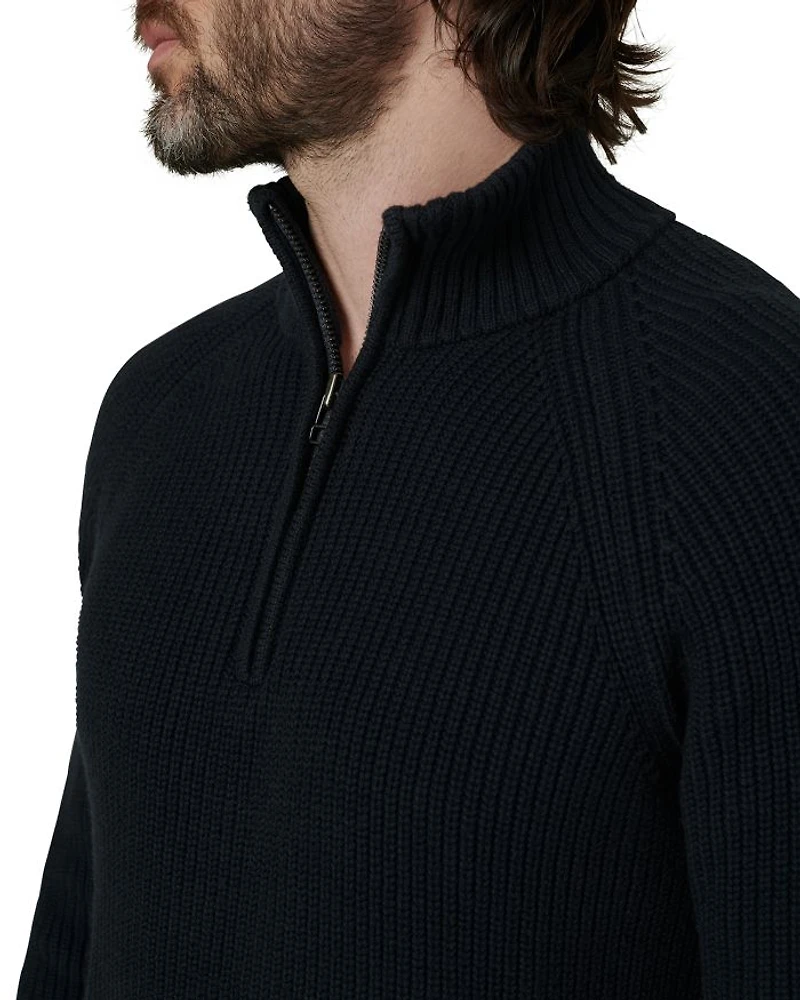 Archie Regular Fit Quarter Zip Sweater