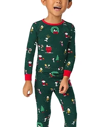 Unisex Peanuts Winter Holiday Long Sleeve Pajama Set - Little Kid, Big Kid