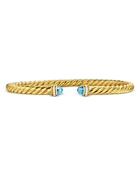 Cablespira Flex® Bracelet 18K Yellow Gold with Gemstones and Diamonds, 4mm