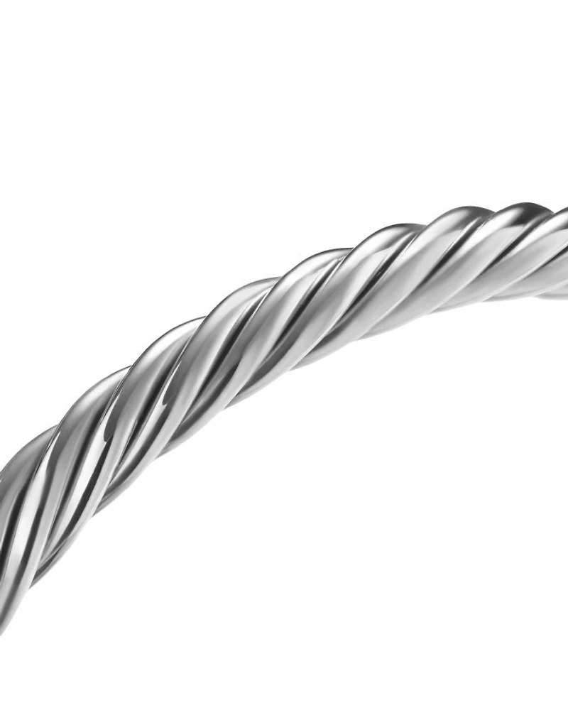 Men's Name Cable Cuff Bracelet in Sterling Silver, 6mm