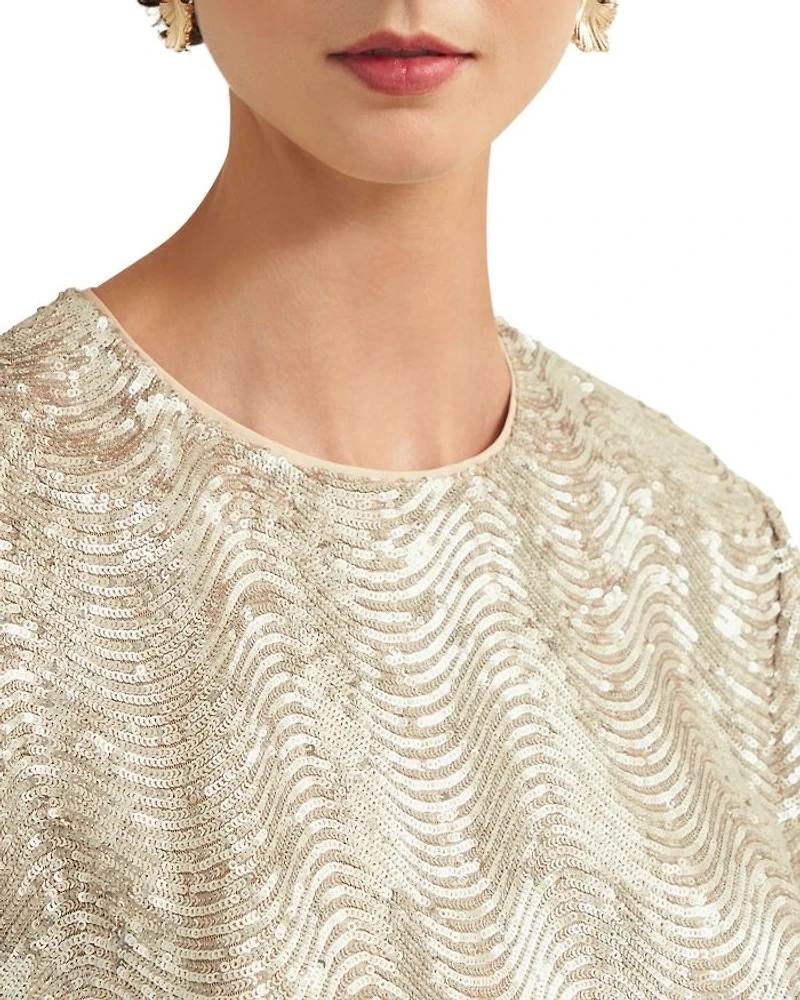 Marlowe Limited Sequined Top