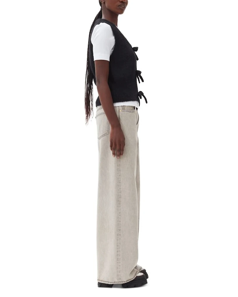 Tie Front Sweater Vest