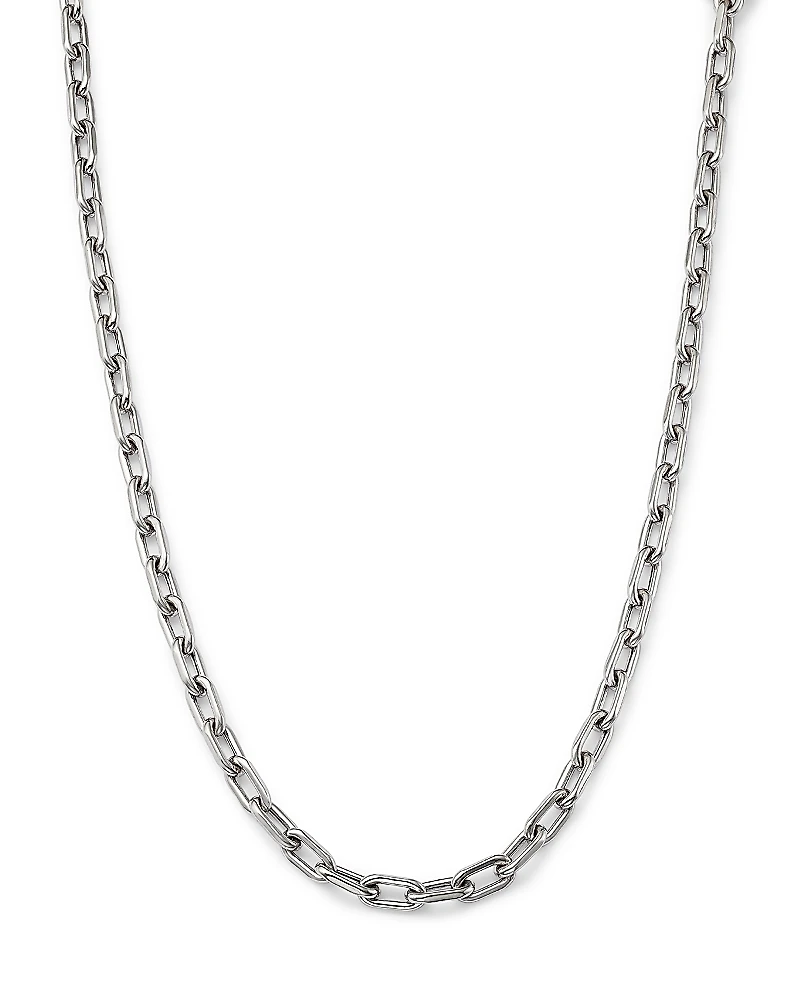 Adina Reyter Sterling Silver Polished Open Link Silver Chain Necklace, 16