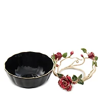 Jay Strongwater Catherine Night Bloom Bowl
