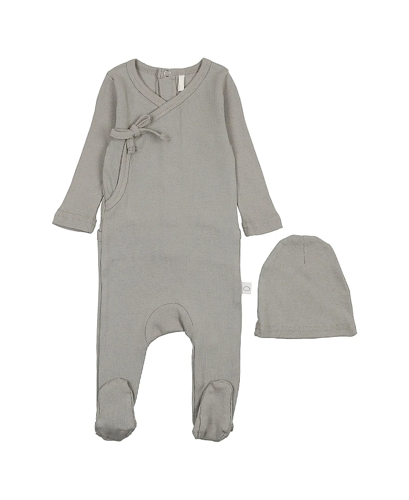 Pouf Baby Unisex Faux Wrap Footie - Baby