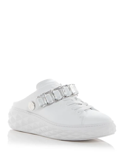 Women's Diamond Embellished Platform Slingback Sneakers
