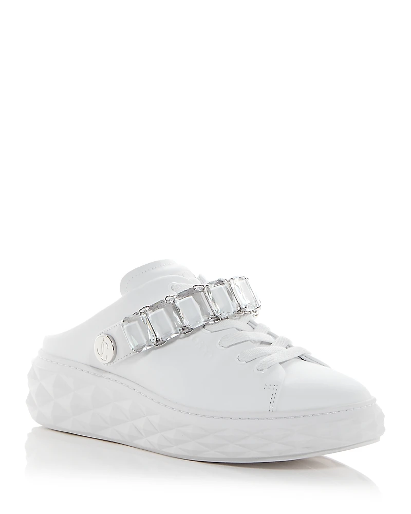 Jimmy Choo Women's Diamond Embellished Platform Slingback Sneakers