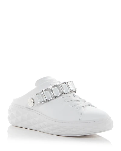 Jimmy Choo Women's Diamond Embellished Platform Slingback Sneakers