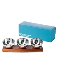 Nambe Luna Triple Condiment Bowl - Exclusive