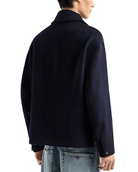 Asymmetrical Wool Biker Jacket