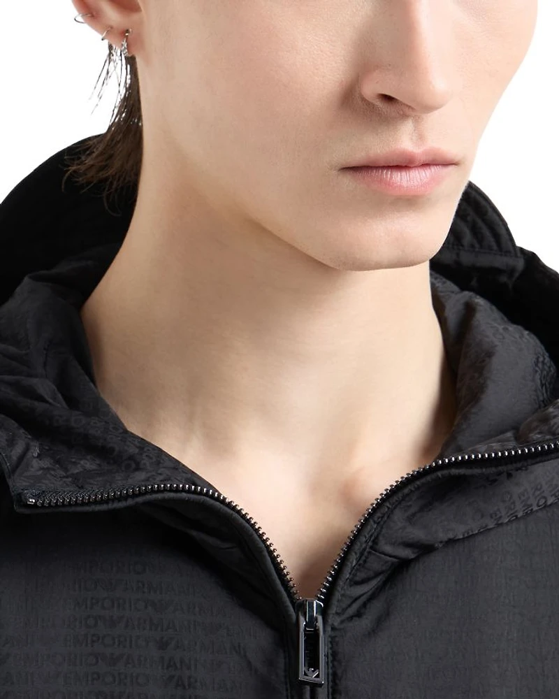 Hooded Blouson Jacket