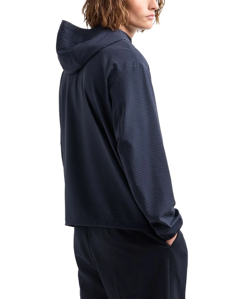Seersucker Hooded Jacket